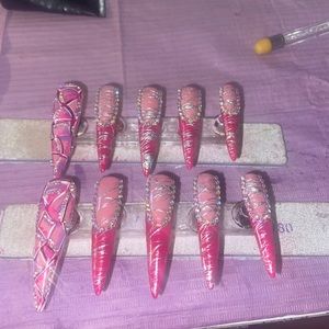 Beautiful homemade press on nails